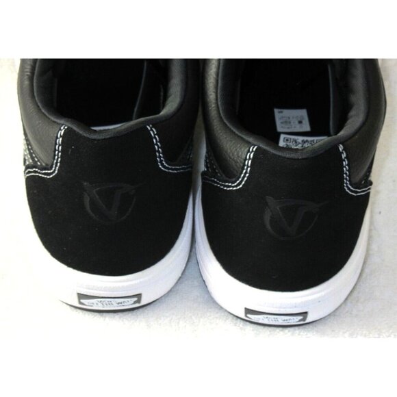 Vans Men's Rowan Zorilla 2 Black White Suede Leather Skate Shoes size 12 NIB - Picture 5 of 5